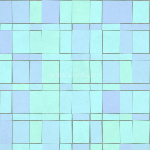 Tiles Seamless Pbr Texture Blue Green Pattern Modern Smooth Design