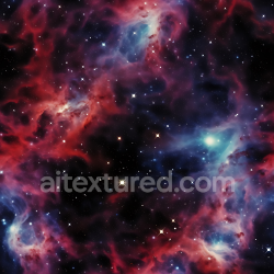 seamless Seamless 3D Space PBR Texture Featuring a Vibrant Nebula with Cosmic Gas Clouds and Starfield texture 8k free download PBR