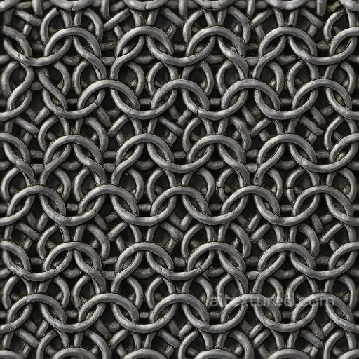 Of Riveted Links Chainmail Armor Fabric seamless Chainmail PBR texture