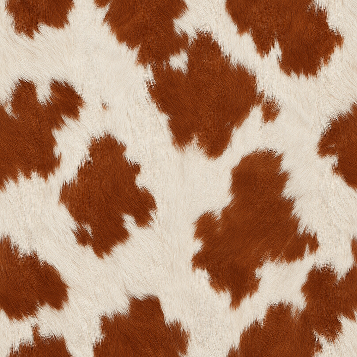 Natural Cowhide seamless PBR texture preview