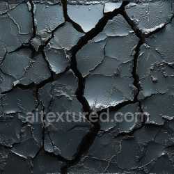 seamless Seamless 3D PBR Cracked Dark Asphalt Texture with Deep Fissures and Rough Flaking Surface texture 8k free download PBR