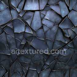 seamless Seamless 3D PBR cracked dark metal surface texture with jagged fractured tiles texture 8k free download PBR