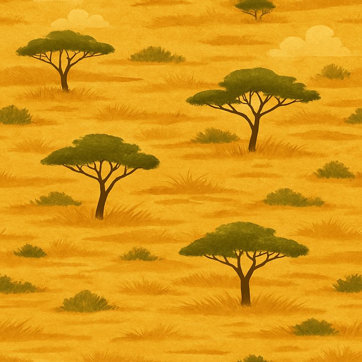 Stylized Savanna seamless PBR texture preview