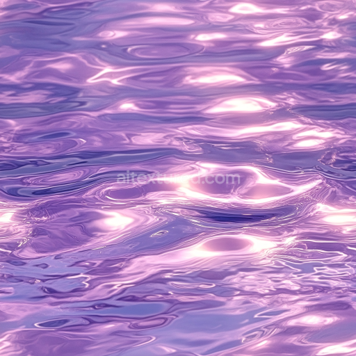 Preview — Seamless 3D Water PBR Texture of Stylized Purple Reflective Water Surface