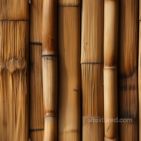 Natural Bamboo Culms Seamless Texture with Vertical Fiber Grain Bamboo texture preview