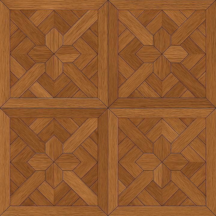 Decorative Oak Parquet Wood seamless PBR texture preview