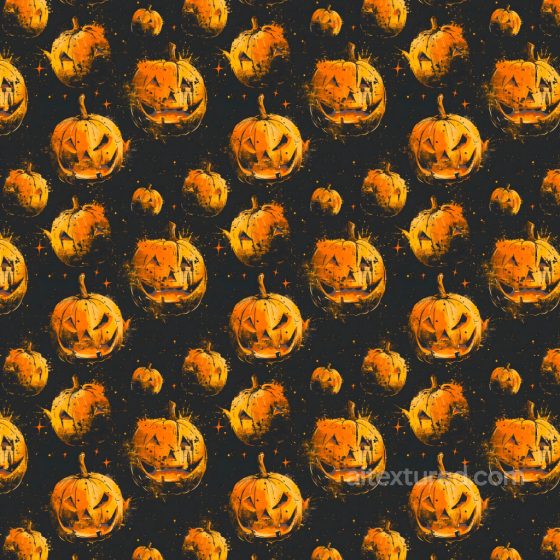 Vintage Halloween Texture of Vintage Spooky Pumpkin Pattern Vintage Halloween texture preview