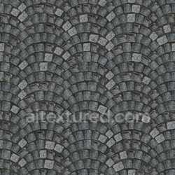 seamless Paving Stone Seamless Tileable Gray Textured Rough Pavement Cobblestone Outdoor texture 8k free download PBR