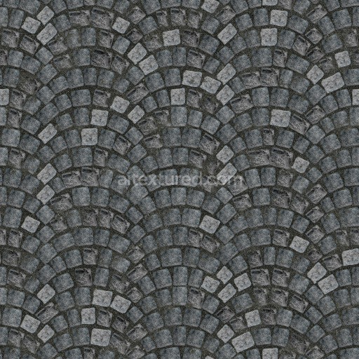 Paving Stone Seamless Tileable Gray Textured Rough Pavement Cobblestone Outdoor