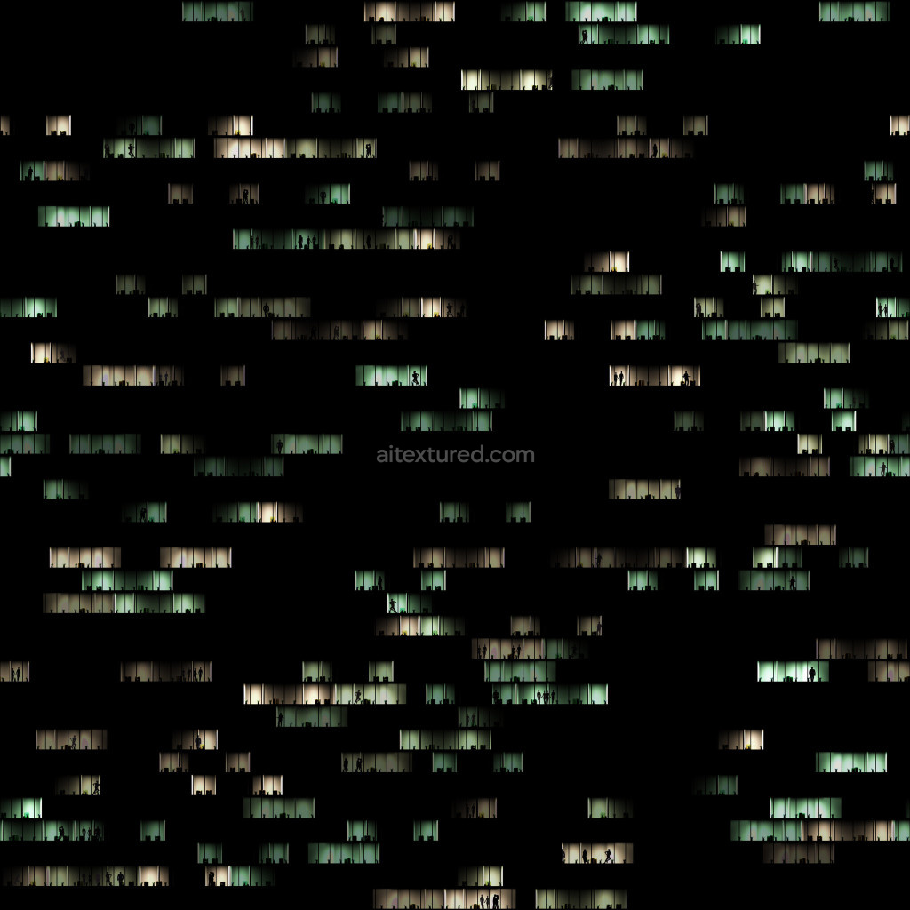 Seamless PBR facade texture with realistic details