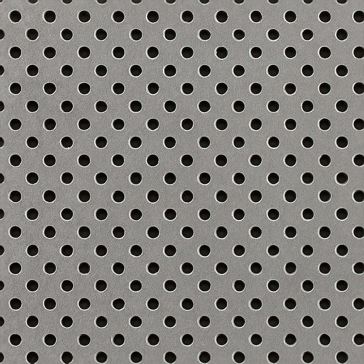 Shiny Metal Perforated Metal Surface With Metal Mesh And Metal… seamless PBR texture preview