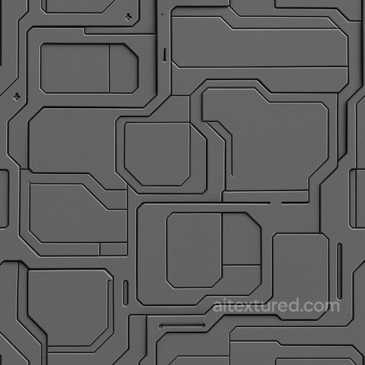 Matte Futuristic Panel Seamless Texture seamless Sci-fi PBR texture