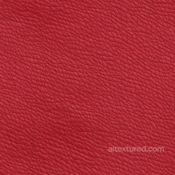 Red Pebbled Grain Leather Seamless Texture with Subtle Wrinkles Leather texture preview