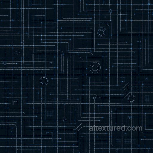 Decorative Techno Grid Seamless Texture seamless Sci-fi PBR texture