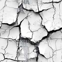 seamless Seamless 3D Cracked White Plaster PBR Texture with Deep Fractures and Peeling Surface texture 8k free download PBR