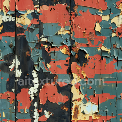seamless Seamless 3D Weathered Paint Camouflage PBR Texture Featuring Rust and Peeling Coating texture 8k free download PBR