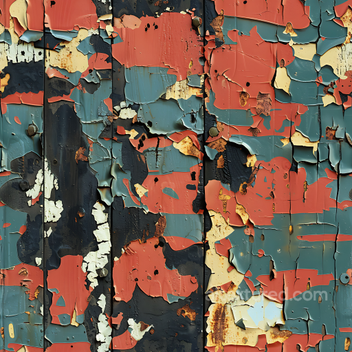 Weathered Paint Camouflage PBR Texture Featuring Rust and Peeling Coating seamless Color Camouflage PBR texture