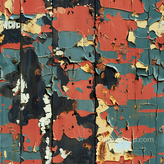 Weathered Paint Camouflage PBR Texture Featuring Rust and Peeling Coating Color Camouflage texture preview