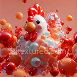 seamless Seamless 3D Inflated Glossy Vinyl Panels PBR Texture in Red and Orange texture 8k free download PBR