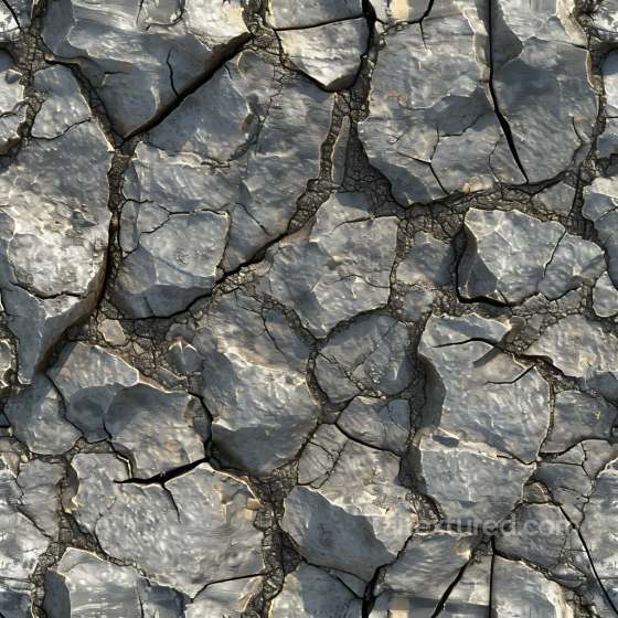 cracked stone ground PBR texture with natural fractures and rugged surfaces Stone texture preview