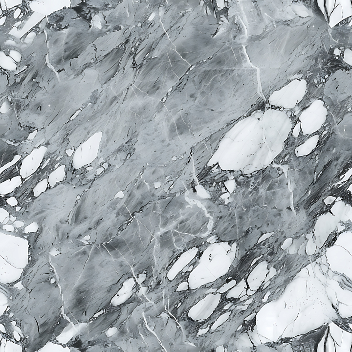 Grigio Carnico gray Marble with Bold Veins seamless PBR texture preview