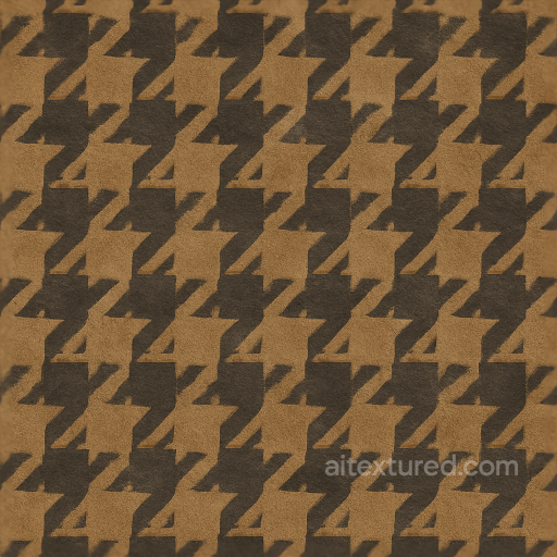 Wallpaper With Retro Houndstooth And Faux Leather Suede Finish seamless Wallpaper PBR texture