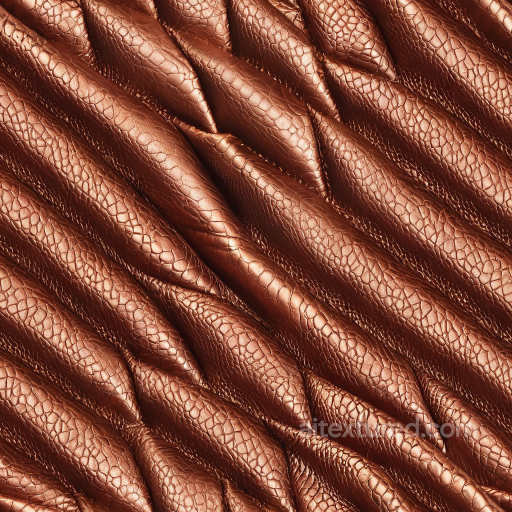embossed copper leather PBR texture with metallic sheen and intricate scale-like grain seamless Leather PBR texture