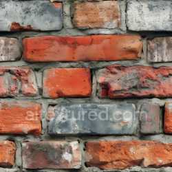 seamless Seamless 3D Cracked Weathered Red and Grey Brick Wall PBR Texture texture 8k free download PBR