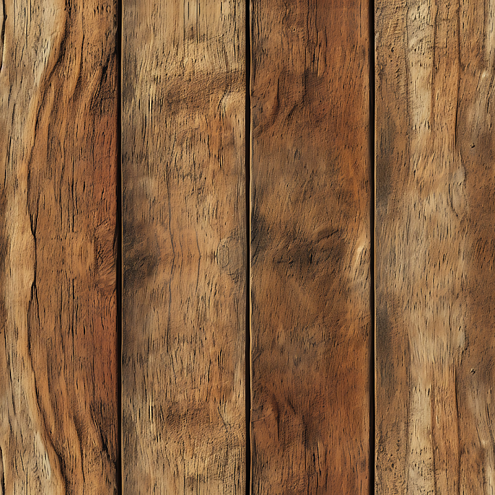 Rustic Reclaimed Wood Planks with Natural Knots and Grain seamless PBR texture preview