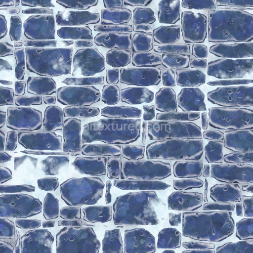 Stylized Cartoon Floor Ground Hand Painted Rock — Seamless PBR Texture