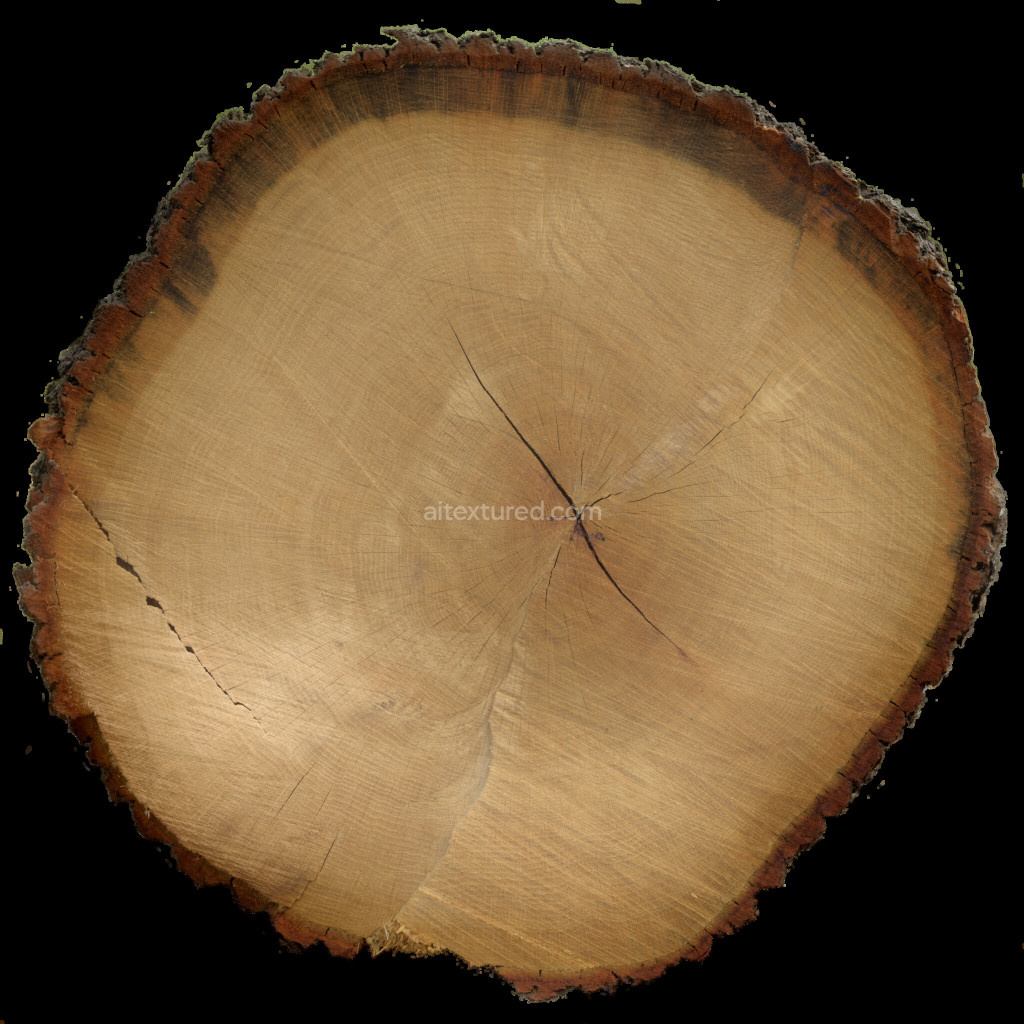 Seamless tree end wood texture showing detailed grain