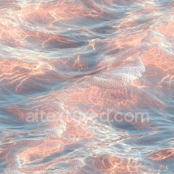 seamless Seamless 3D Water PBR Texture Featuring Gentle Waves, Subtle Foam, and Warm Sunset Glow texture 8k free download PBR