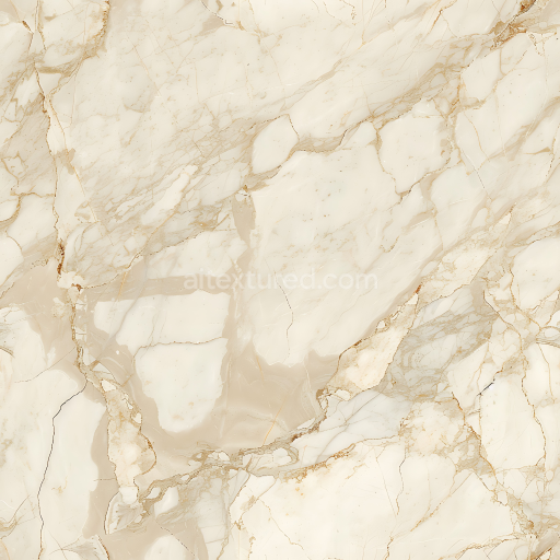 Seamless 3D PBR Crema Valencia Natural Marble Texture with Beige Veins and Polished Finish