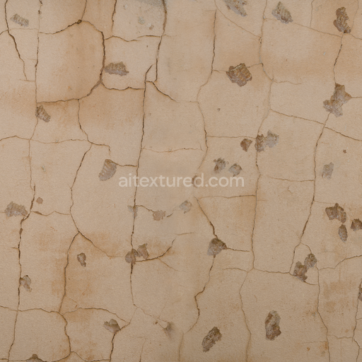 Stained Chipped Wall — Cracked Rough Damaged Beige Painted Stained — PBR seamless 3D texture