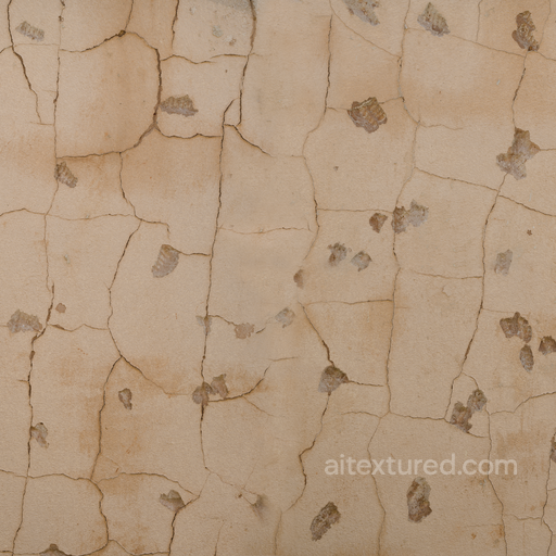 Stained Chipped Wall - Cracked Rough Damaged Beige Painted Stained seamless Concrete PBR texture