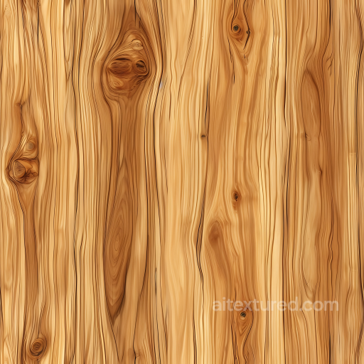 Pine Wood PBR Texture Featuring Natural Knots and Warm Grain Pattern seamless Wood PBR texture