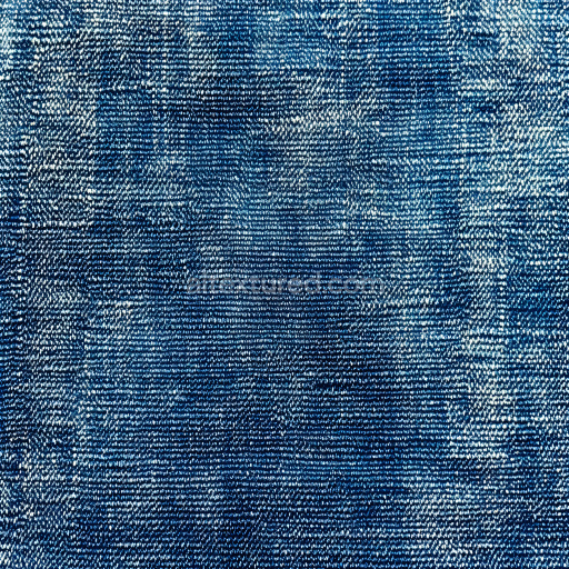 Seamless 3D cracked denim PBR texture with rough woven fabric detail