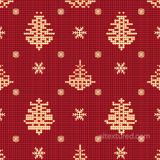 Christmas Digital Paper Texture Featuring Stylized Trees & Snowflakes All Christmas Digital paper texture preview