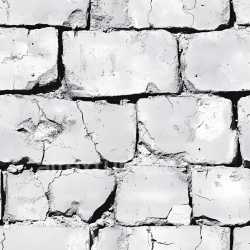 seamless Seamless 3D cracked white brick wall PBR texture with chipped and fractured details texture 8k free download PBR