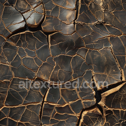 seamless Seamless 3D PBR Texture of Cracked Dark Brown Distressed Leather texture 8k free download PBR
