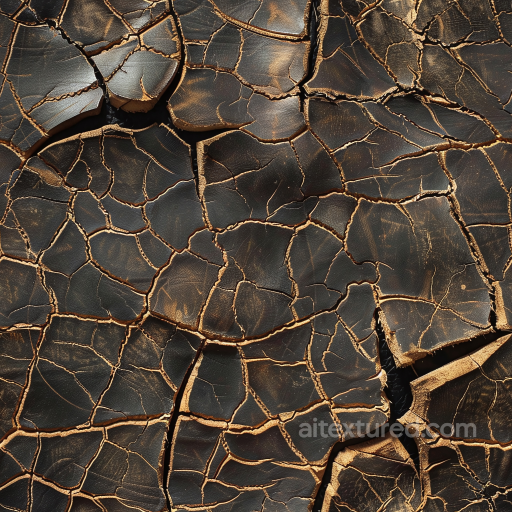 Cracked Dark Brown Distressed Leather Seamless Texture seamless Leather PBR texture