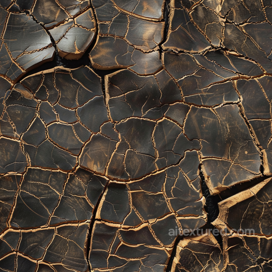Cracked Dark Brown Distressed Leather Seamless Texture Leather texture preview