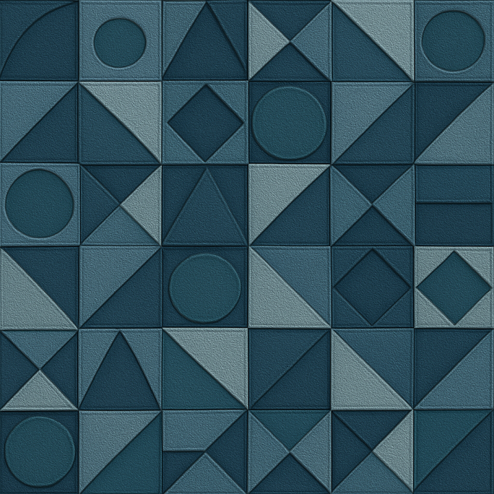 Synthetic Geometric Pattern seamless PBR texture preview