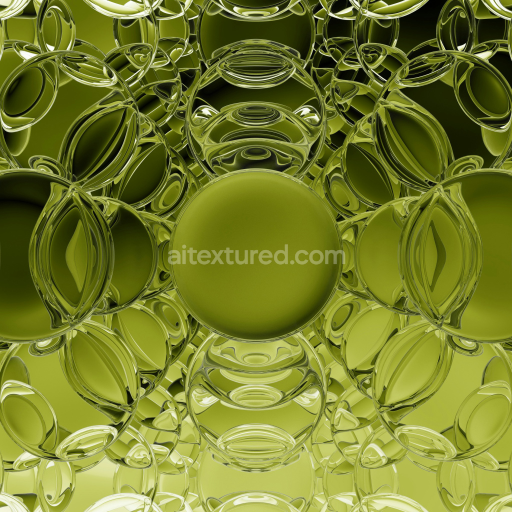 Seamless Olive Green Glass PBR Texture for 3D Rendering