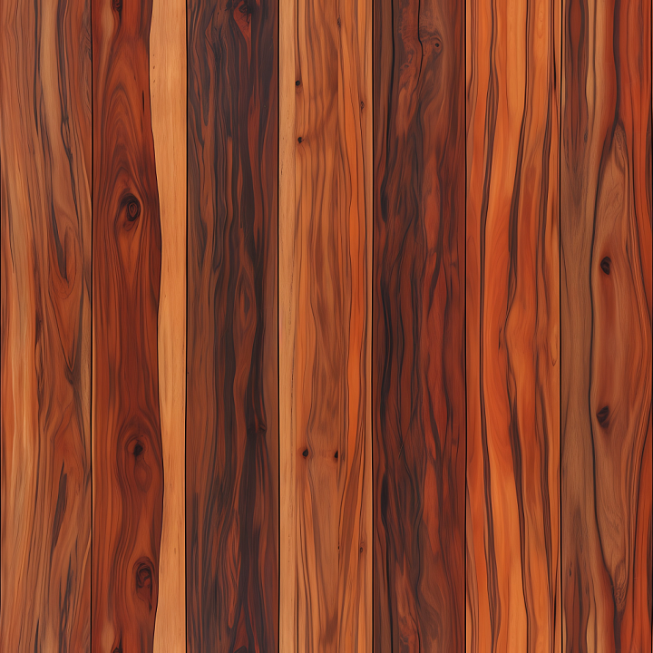Rustic Polished Wood Planks With Rich Grain And Knots seamless PBR texture preview