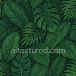 seamless Synthetic Tropical Leaves Texture Seamless 1024X1024 texture 1024x1024 free download PBR