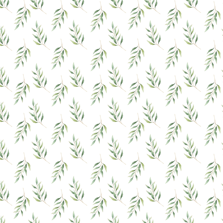 Featuring Soft Watercolor Greenery Leaf Motif seamless PBR texture preview