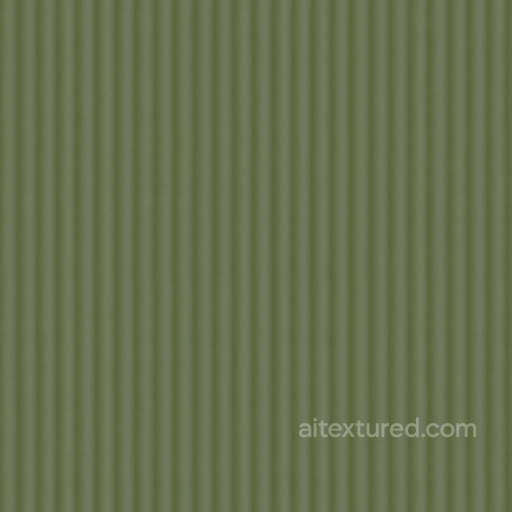 Matte Finish Olive Green Corrugated Plastic Furniture Surface seamless Furniture Plastic PBR texture