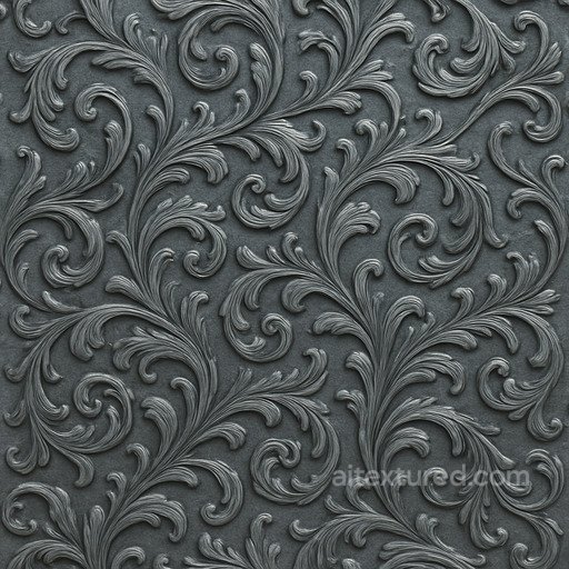 Ornate Titanium Seamless Texture seamless Metal PBR texture
