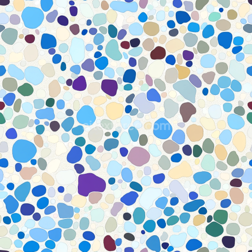Seamless 3D mosaic PBR texture featuring colorful irregular stone chips with a matte fini… texture preview